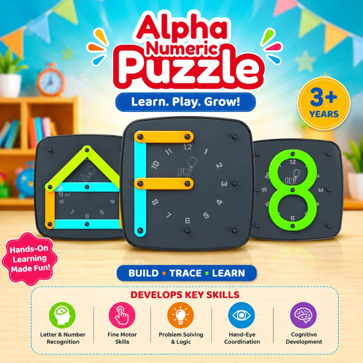 Alpha Numeric & Word Puzzle (3+ Years) | FLYI