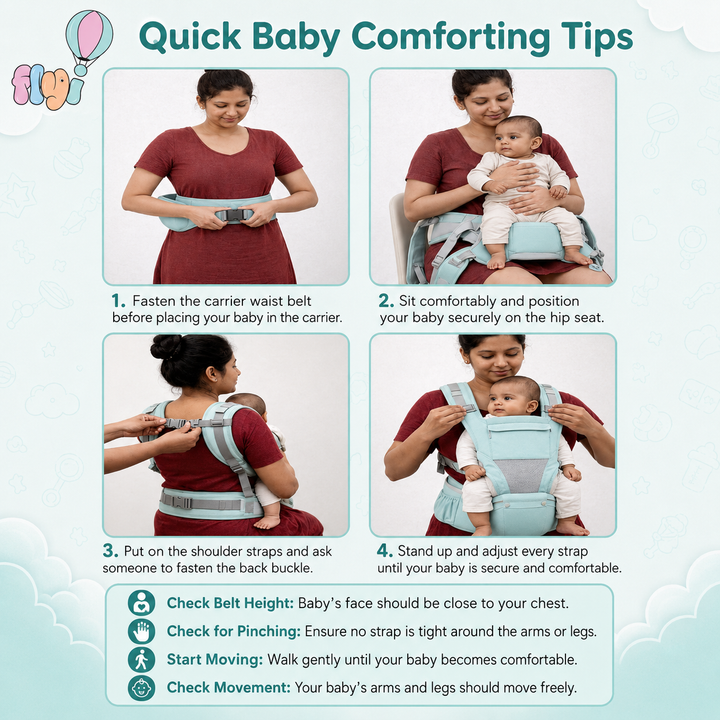Baby Carrier with Detachable Hip Seat | FLYI