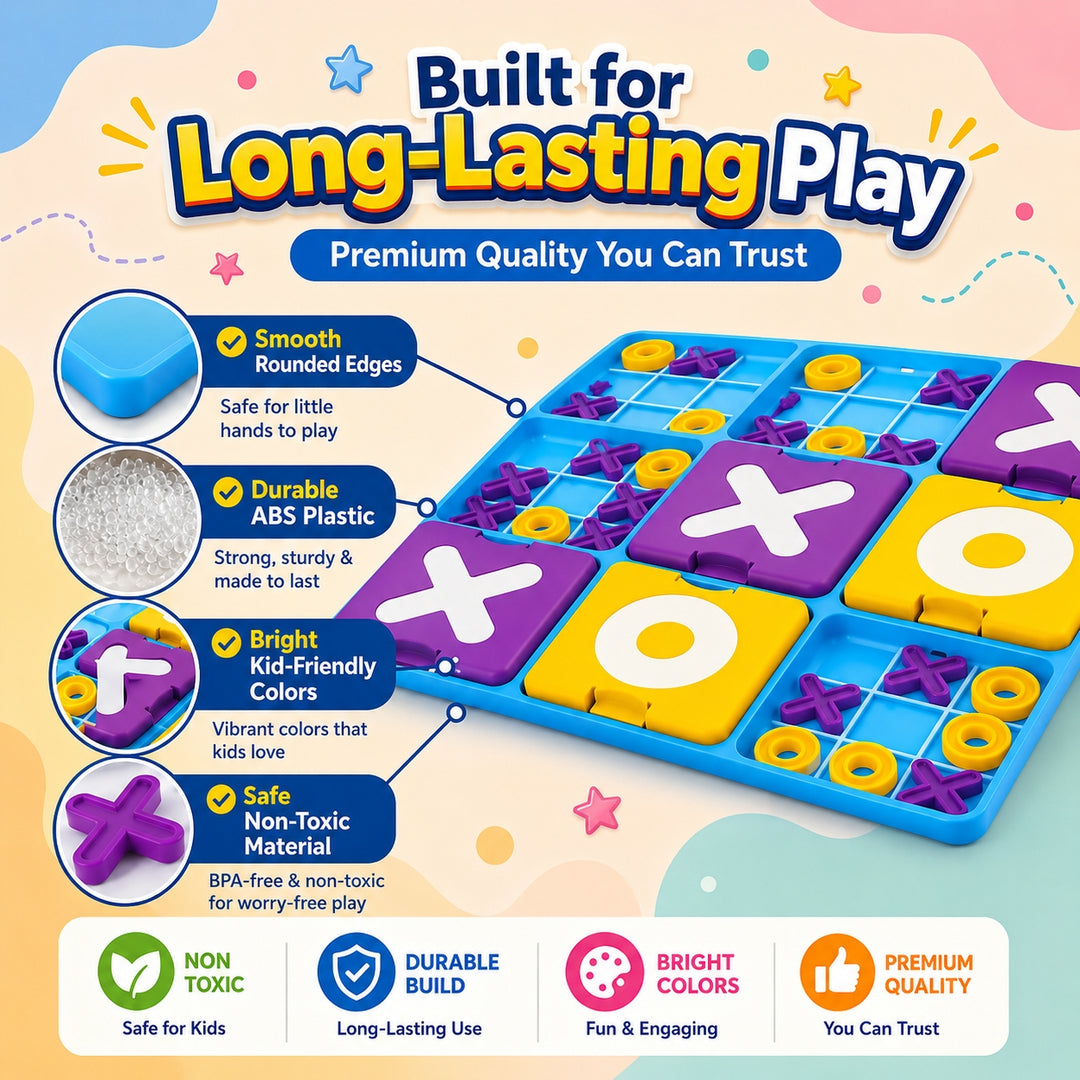 Interesting Big XOX Board Game for Kids & Family | FLYI