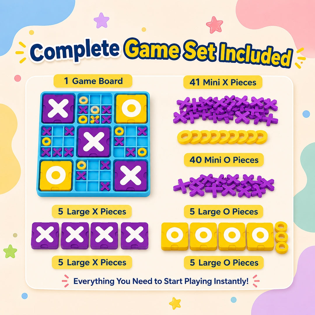 Interesting Big XOX Board Game for Kids & Family | FLYI