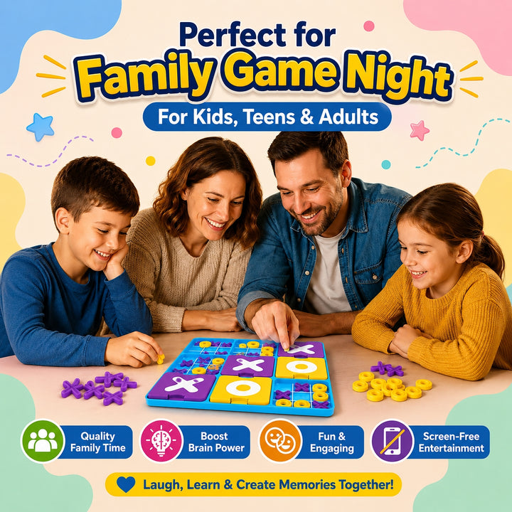Interesting Big XOX Board Game for Kids & Family | FLYI
