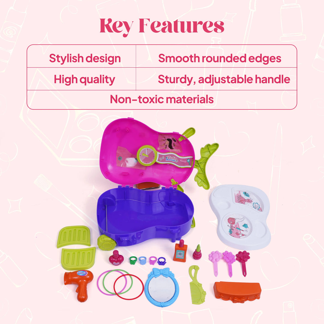 FLYI Pretend Makeup & Beauty Role Play Toy Set for Kids