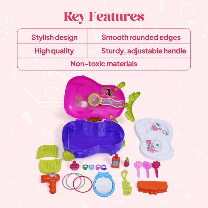 FLYI Pretend Makeup & Beauty Role Play Toy Set for Kids