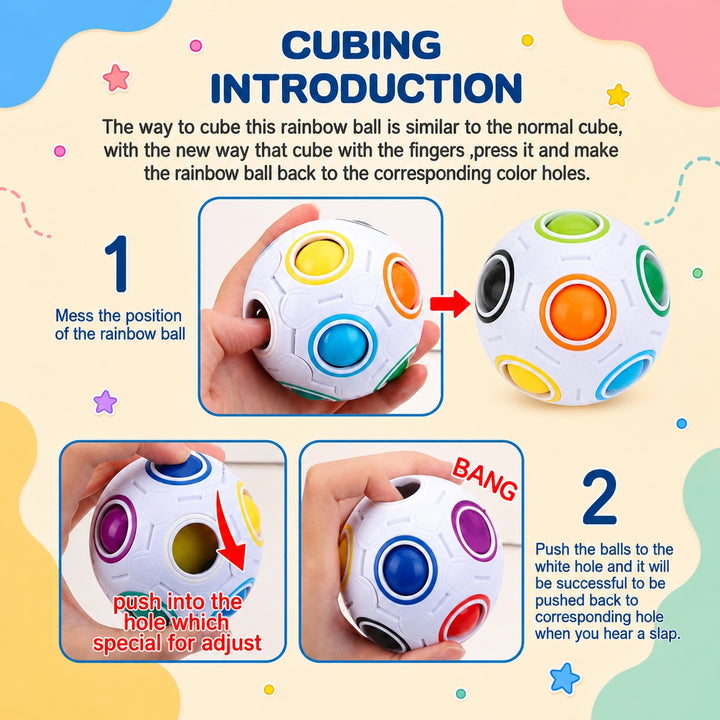 Rainbow Ball Puzzle for Kids | FLYI