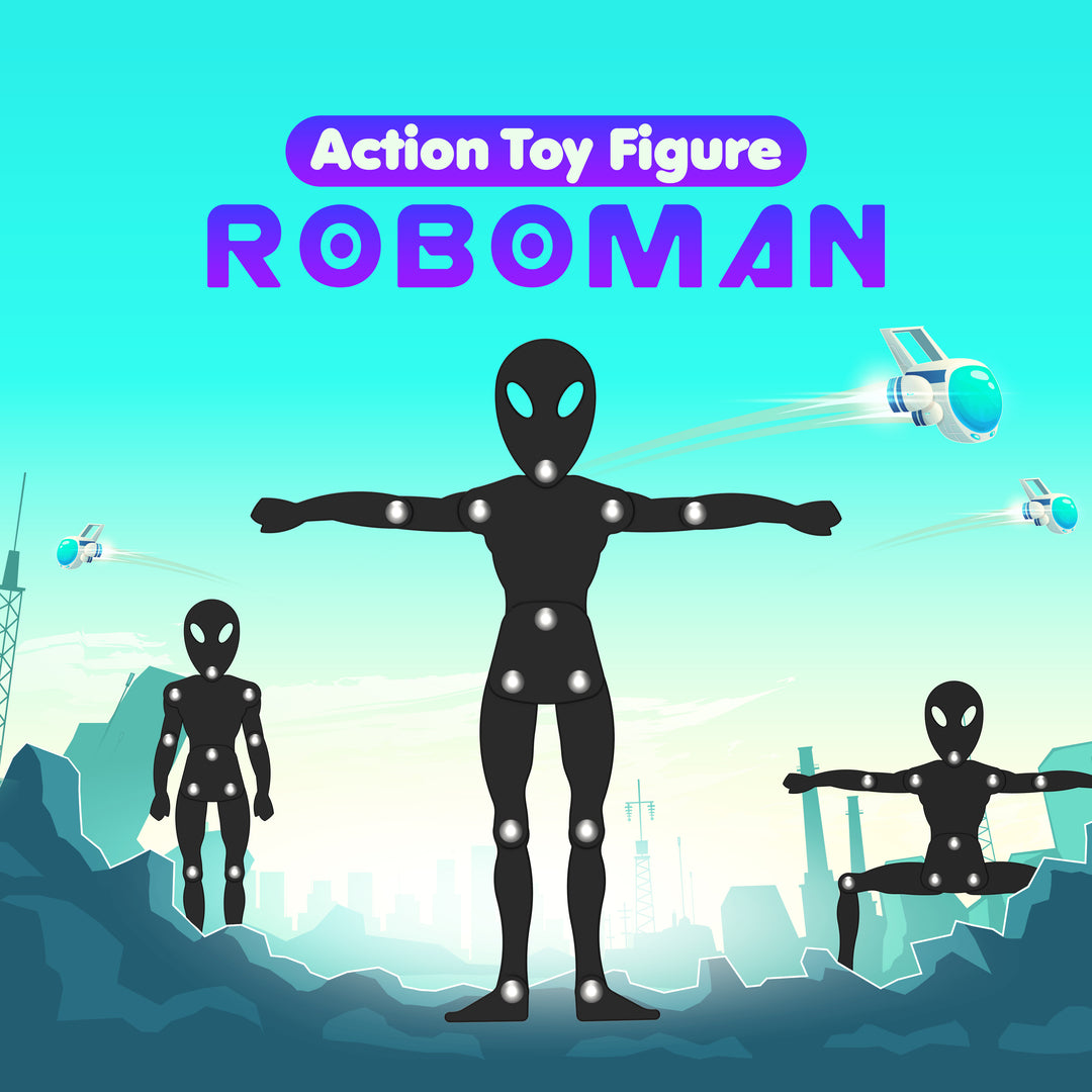 Roboman action toy with activity cards an activity toys from FLYI toys, Coimbatore.