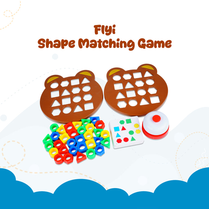 Shape matching game an activity toys from FLYI toys, Coimbatore.