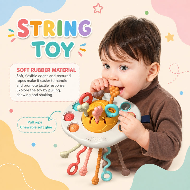 FLYI string toy for babies suitable for kids aged 1 to 2