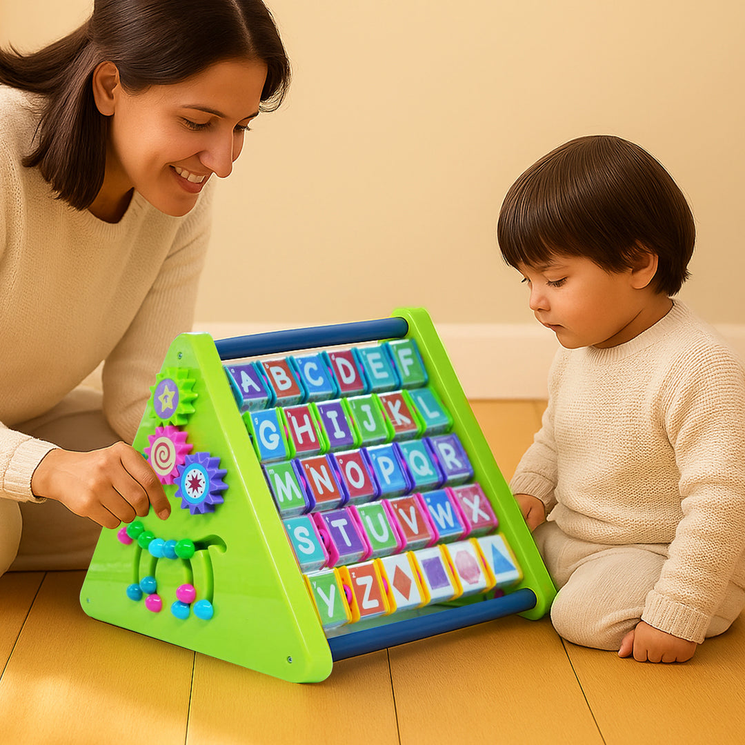 FLYI 8-in-1 Activity Triangle Toy for Kids 2+ Years