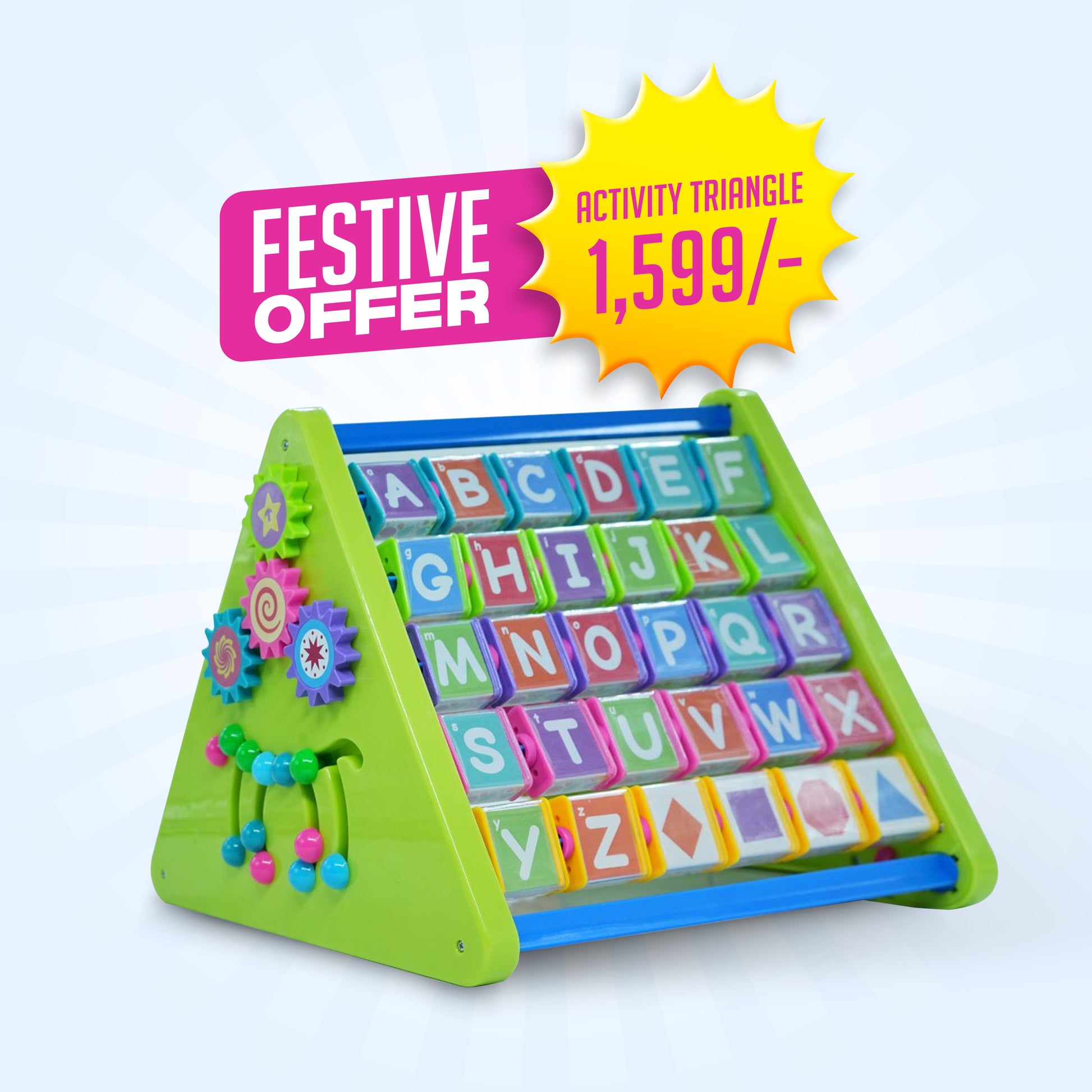 FLYI 8 in 1 Activity Triangle Toy (2+ Years)