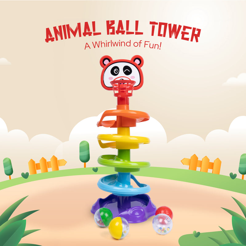 FLYI Animal Ball Tower Activity Toy for Toddlers