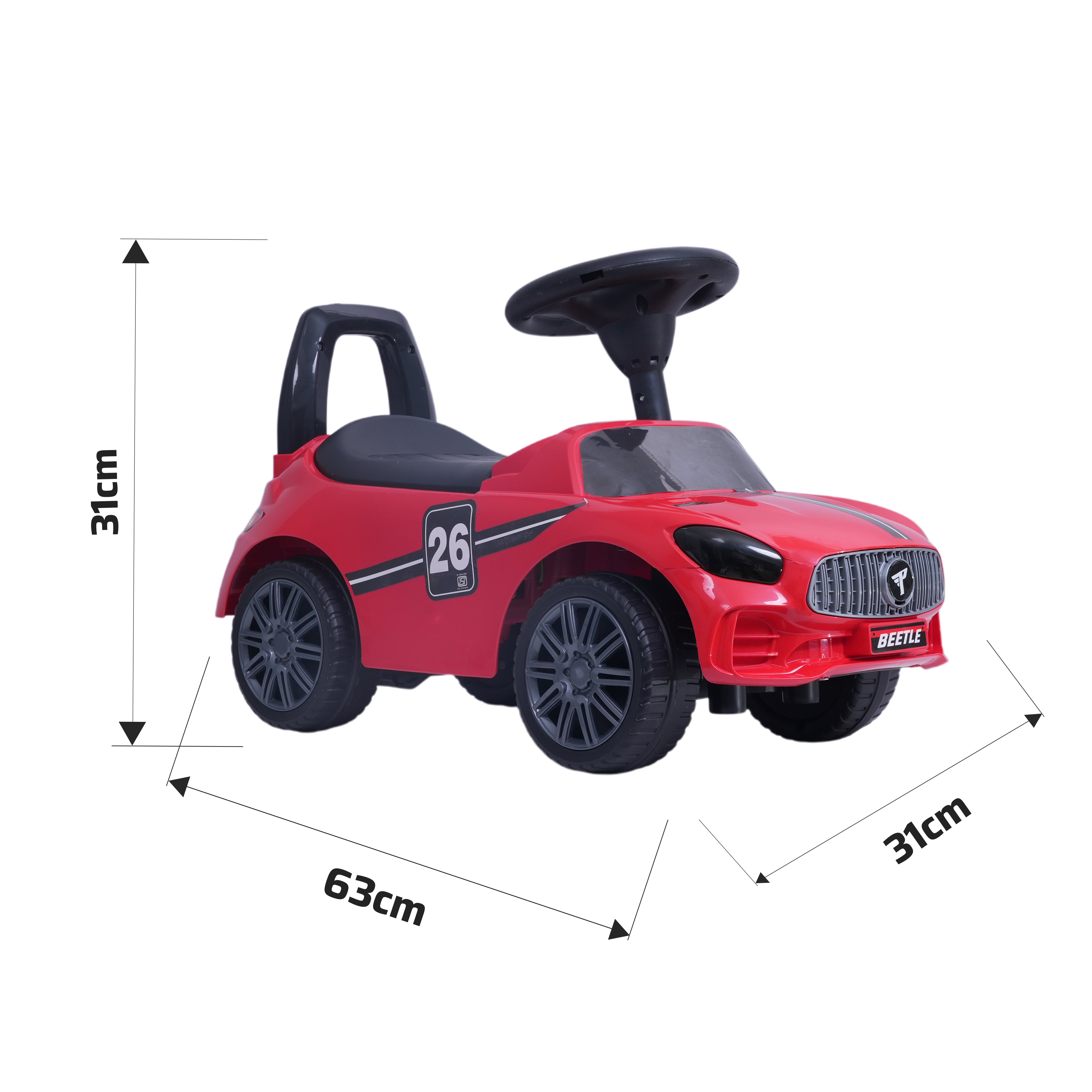 Steering Wheel Ride-On Toy for Toddlers | FLYI