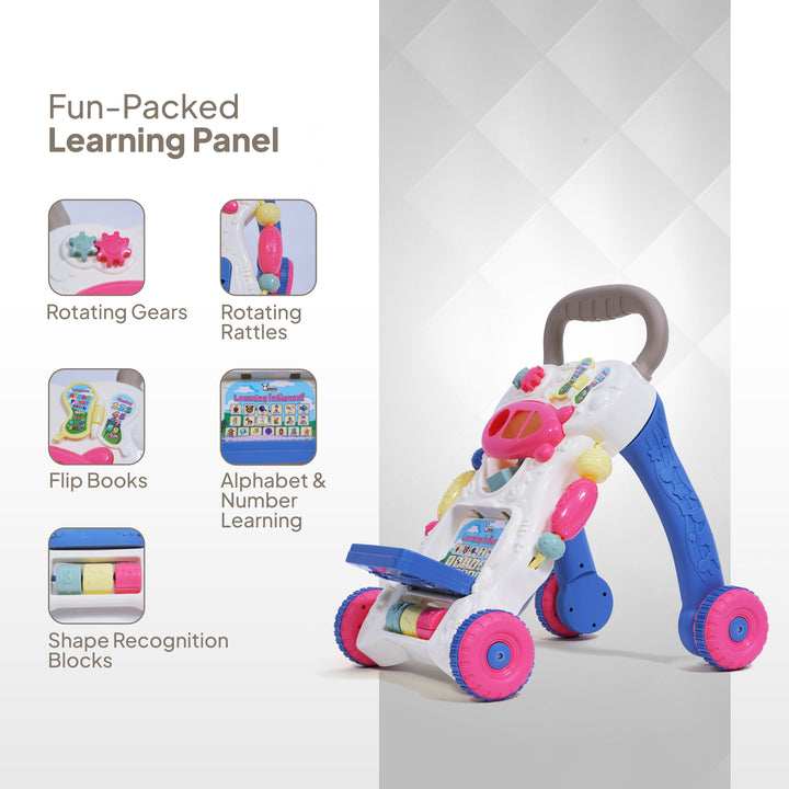 Sturdy baby walker for early walking support