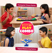 2in1 Combo - Triangle Chess & Topple Tree Board Game