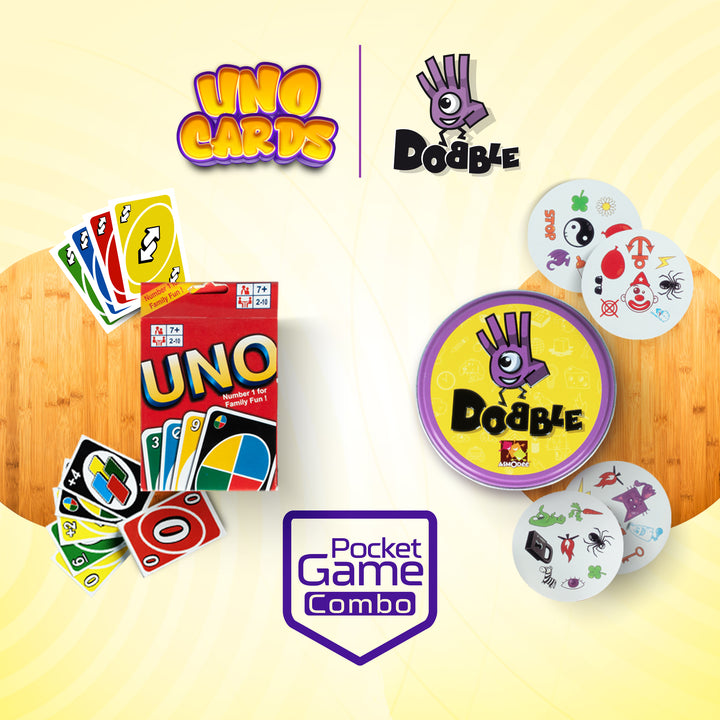 FLYI - 2-in-1 Combo – UNO & Dobble Card Game