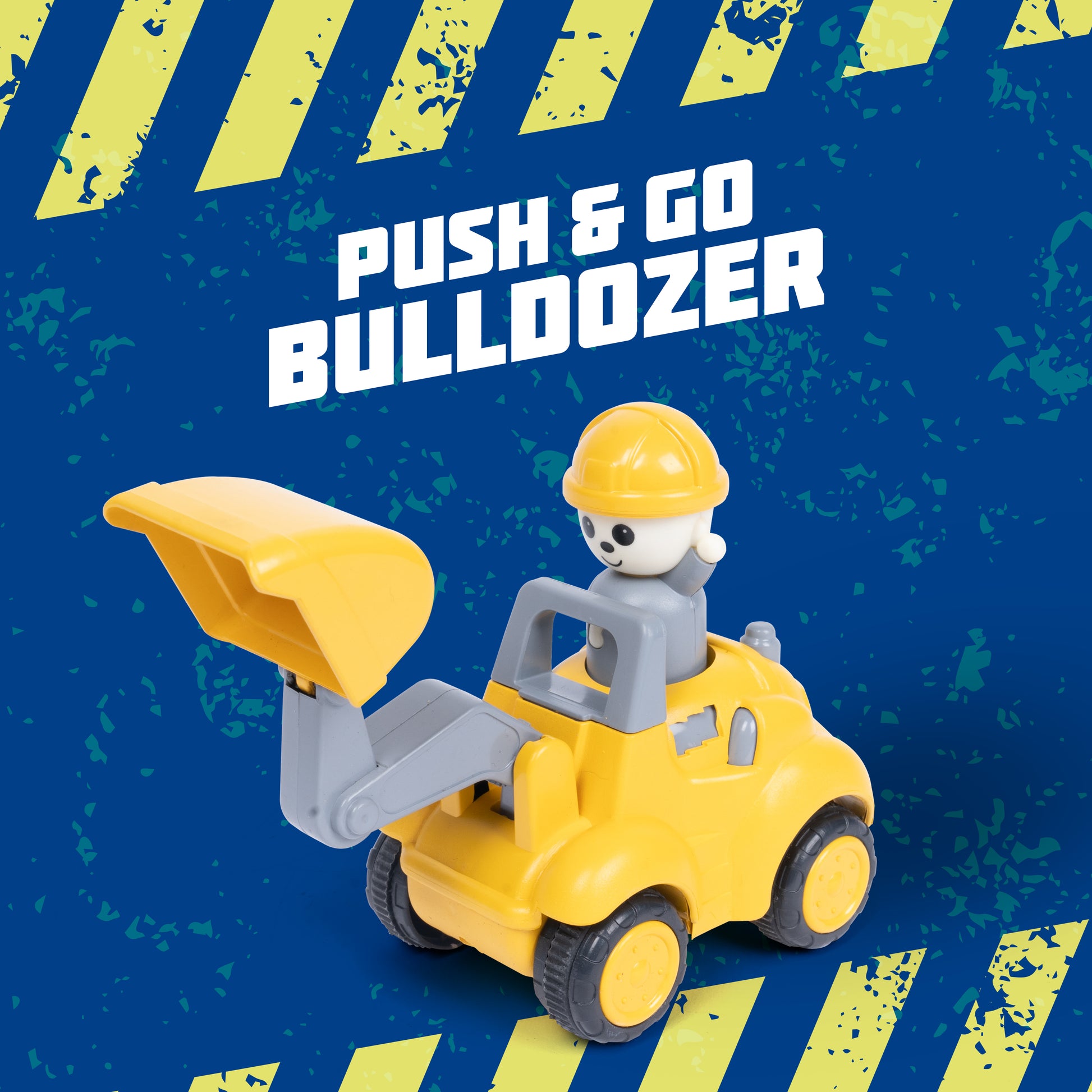 FLYI’s Push N Go Construction Truck Toys – Friction Powered Vehicles for Kids