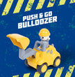 FLYI’s Push N Go Construction Truck Toys – Friction Powered Vehicles for Kids