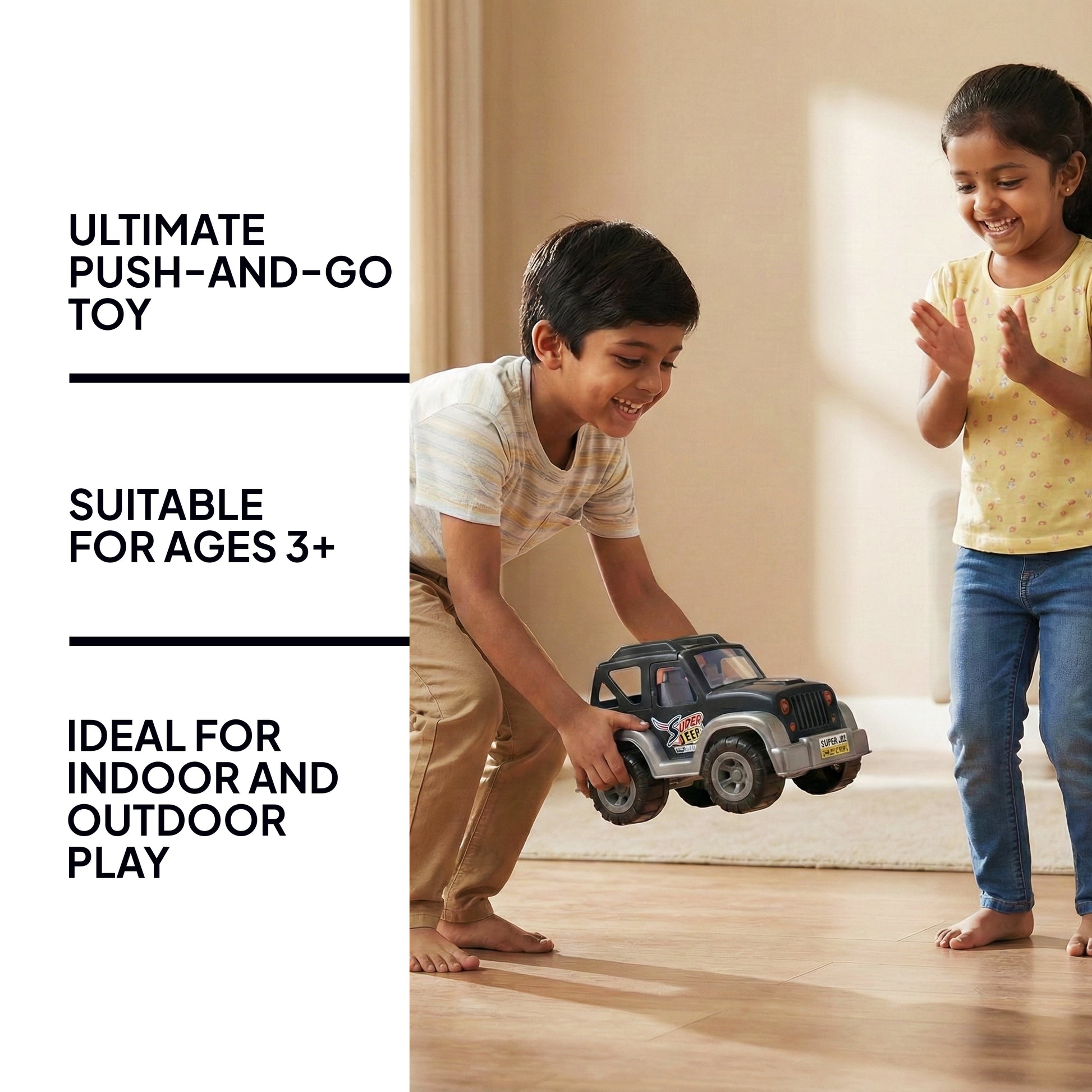 FLYI Super Jeep Friction Powered Toy Vehicle(3+ Years)