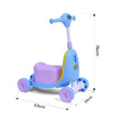 2 in 1 ride-on toy with wide wheels for stability