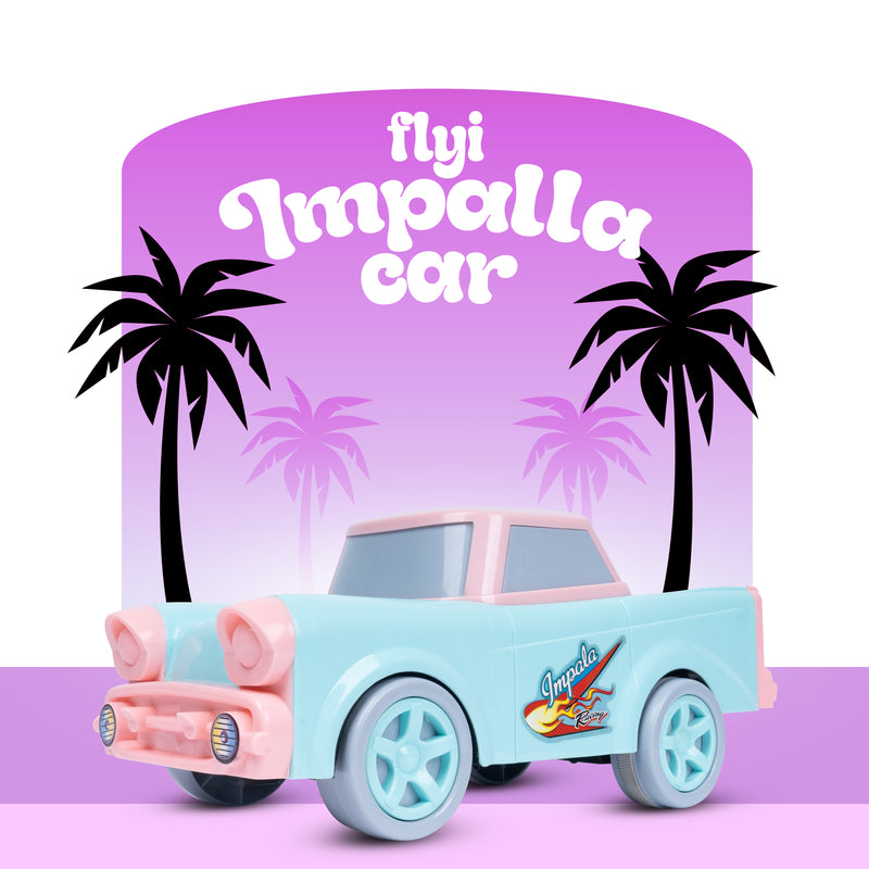FLYI’s Friction Powered Toy Vintage Impalla Car for Kids, Ages 2+ Years