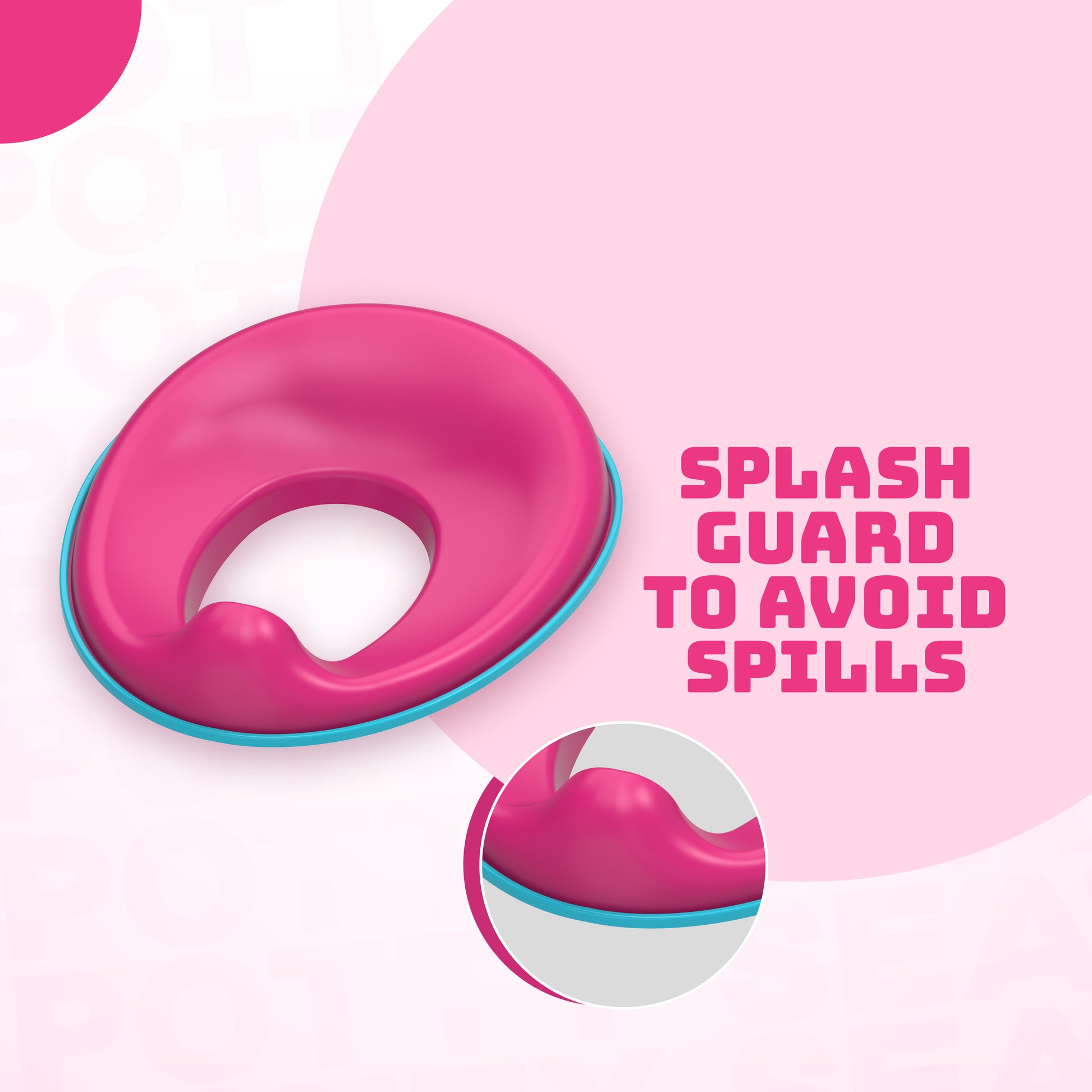 Portable Non-Slip Potty Training Seat for Kids (1–5 Years) – with Splash Guard & Free Hook | Fits Round & Oval Toilets