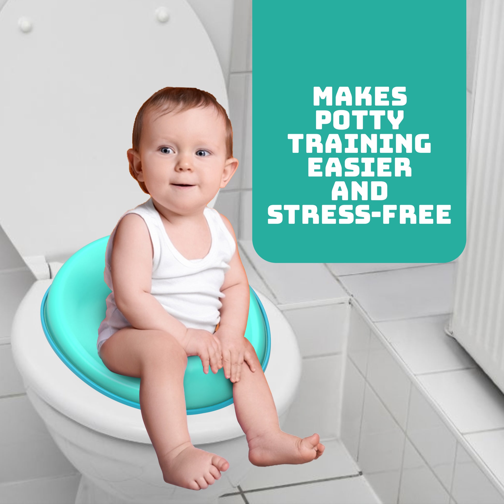 Portable Non-Slip Potty Training Seat for Kids (1–5 Years) – with Splash Guard & Free Hook | Fits Round & Oval Toilets