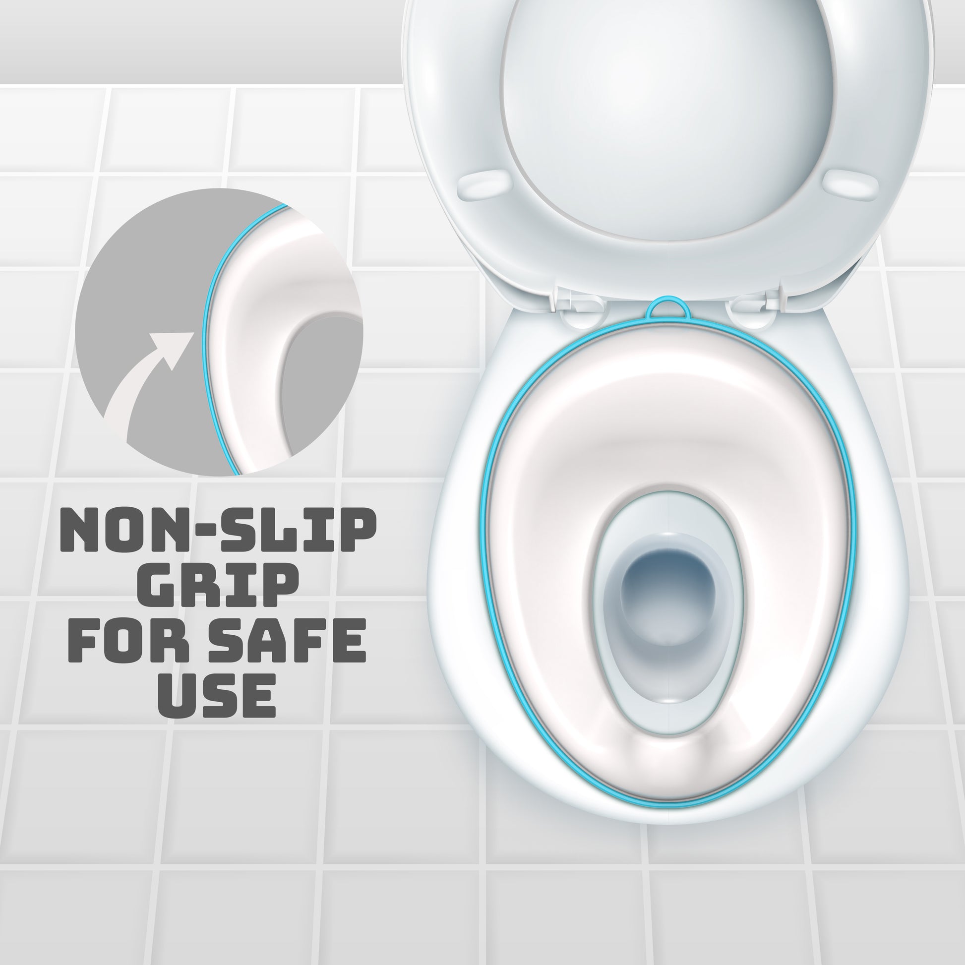 Portable Non-Slip Potty Training Seat for Kids (1–5 Years) – with Splash Guard & Free Hook | Fits Round & Oval Toilets