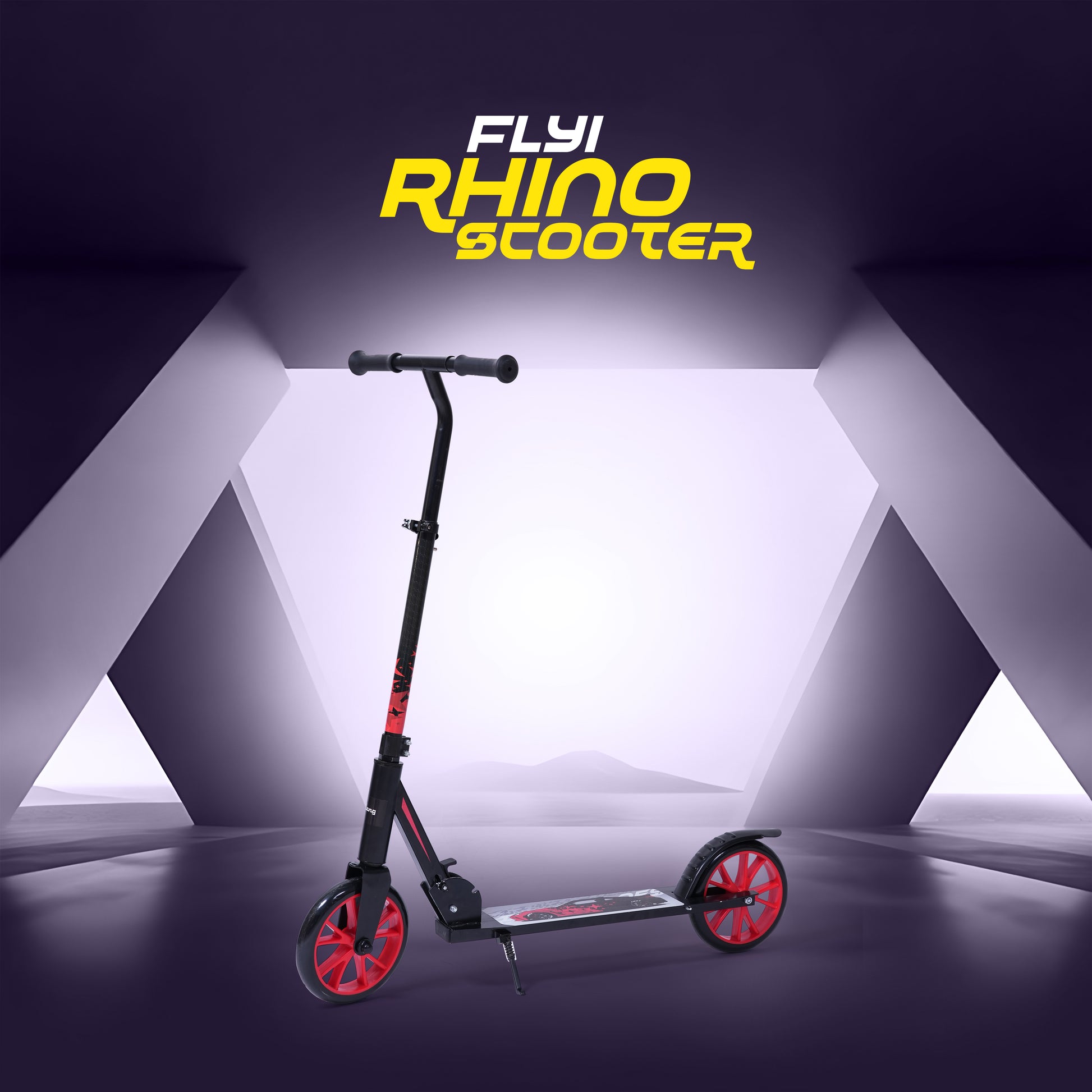Rhino 2 Wheel Scooter | Foldable | Height Adjustment | Scooter for Kids 5+years