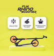 Rhino 2 Wheel Scooter | Foldable | Height Adjustment | Scooter for Kids 5+years