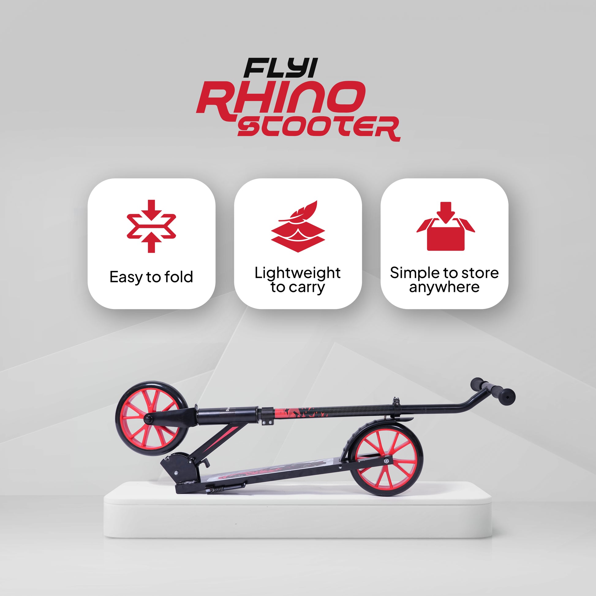 FLYI Rhino 2 Wheel Scooter Smooth Riding and Speed Control(5+ Years)