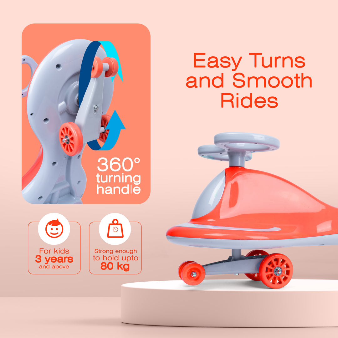 Twisting Ride On Toys - Swing Car for Kids (2–10 Years)