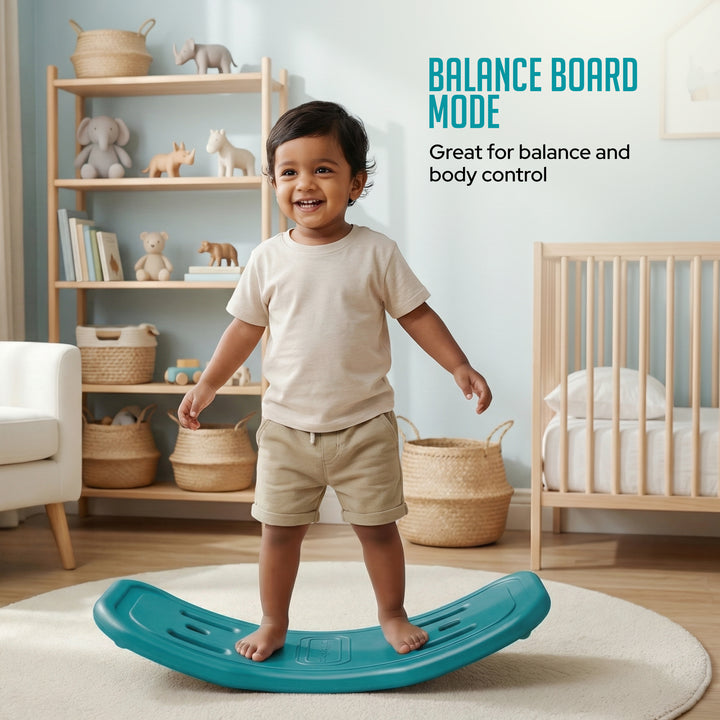 Green Balance Board Rocking Green Wagon Rock N Ride 3 in 1 Balance Board | FLYI