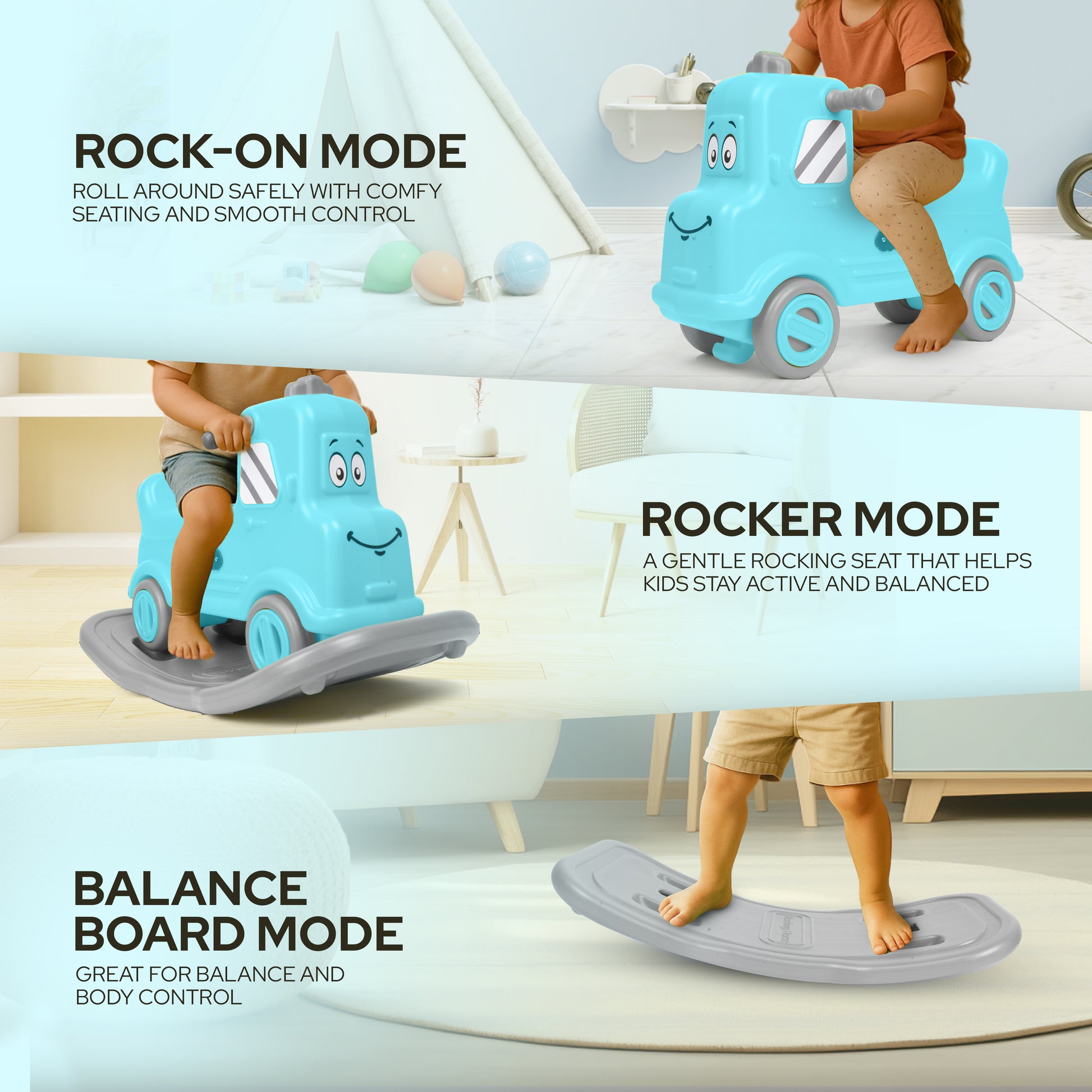 FLYI's Wagon Rock N Ride 3-in-1 Balance Board – Fun, Fitness & Imagination in One!