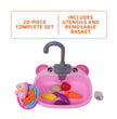 FLYI Kids Kitchen Sink Playset – Pretend Wash & Play Toy(3+ Years)
