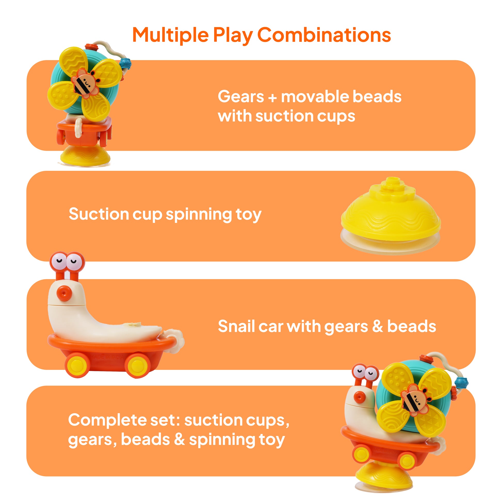 FLYI Interactive Power Windmill Snail Toy for Kids(1.5-4 Years)