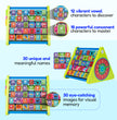 8-in-1 Activity Triangle | Learn English Alphabets, Tamil Letters, States and capitals of India, Abacus, Drawing Writing Board, Clock & Spin Gears – Best Educational Toys for Preschoolers