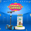 FLYI Three Wheel Kick Scooter for Kids - 4-Level Height Adjustment, Wide Brakes, Lightweight.