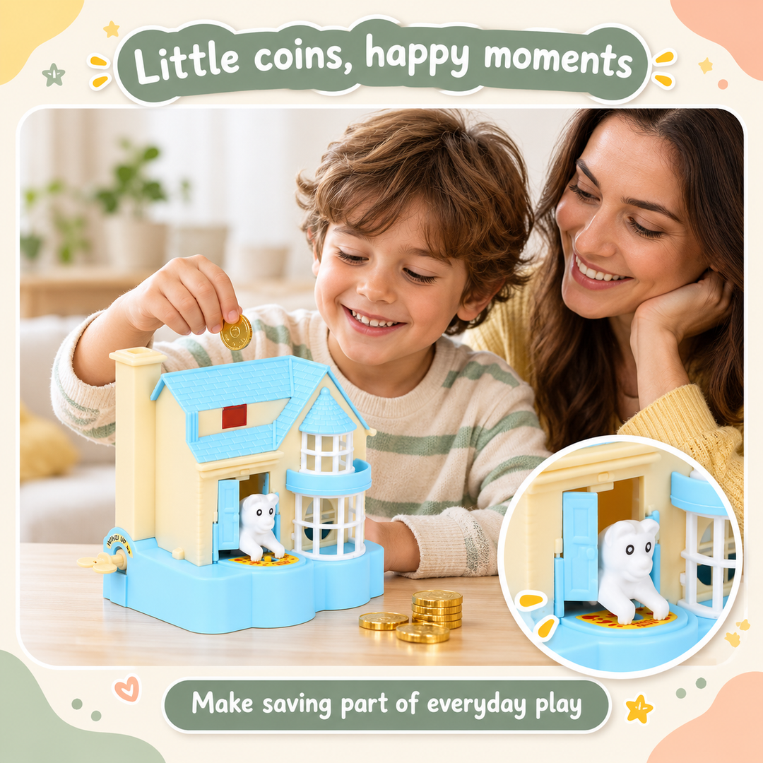 Puppy House Money Bank for Kids | FLYI