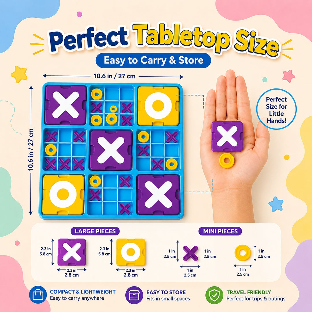 Interesting Big XOX Board Game for Kids & Family | FLYI