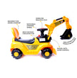 FLYI Construction Vehicle 4K JCB Toy Construction Fun Toy for Kids(3+ Years)