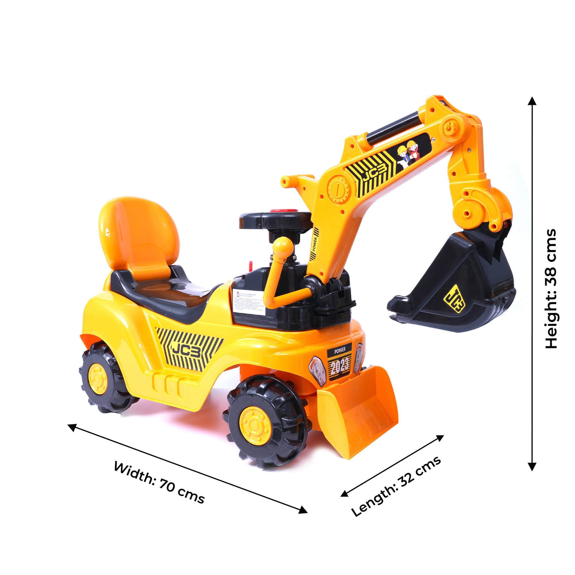 FLYI Construction Vehicle 4K JCB Toy Construction Fun Toy for Kids(3+ Years)