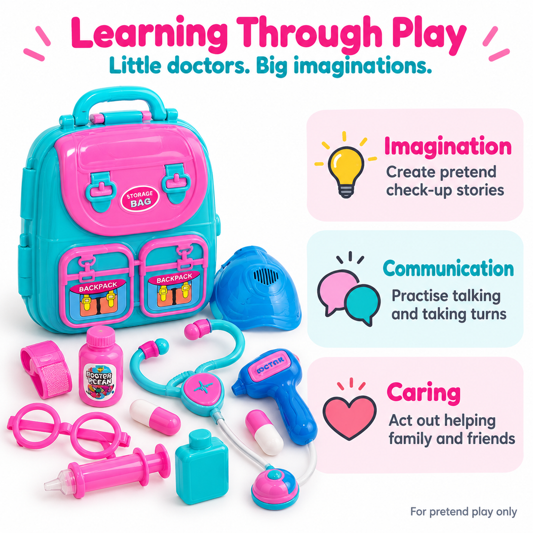 Doctor Set for Kids with Storage Backpack | FLYI