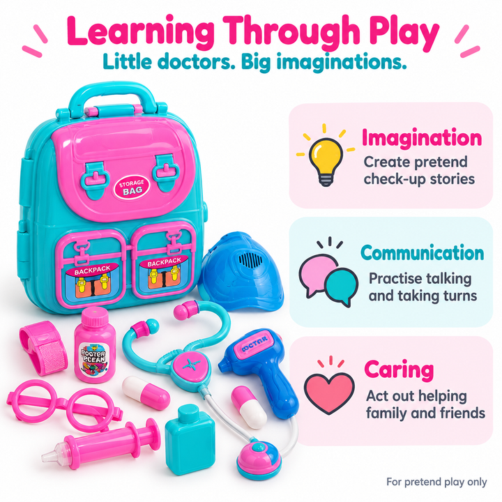 Doctor Set for Kids with Storage Backpack | FLYI