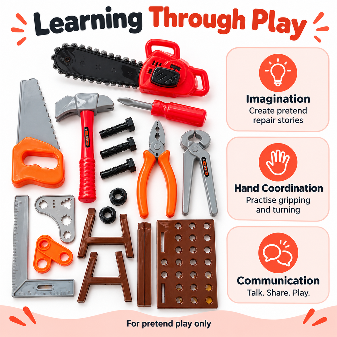 Engineer Tool Set for Kids – Pretend Play Tools