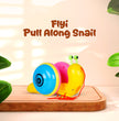 Pull Along Super Snail Toy for Kids – colorful toddler walking toy with wheels