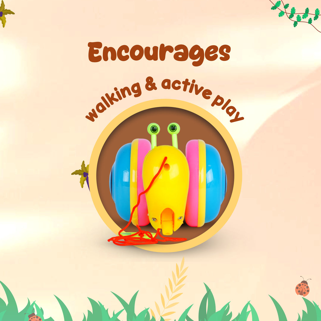 Pull along toy for toddlers – fun gift for early learning and walking practice