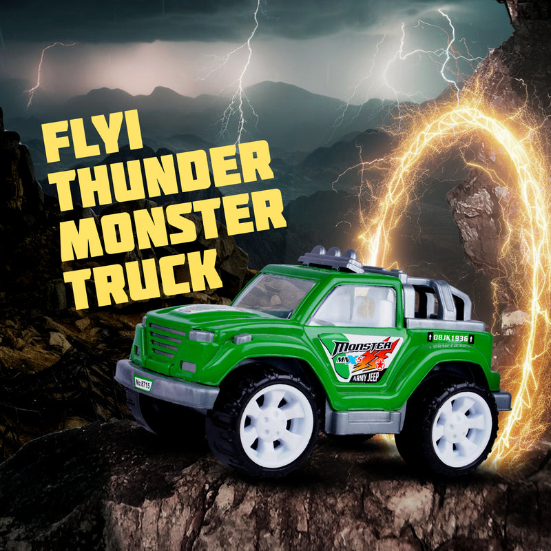 FLYI Monster Jeep friction powered off-road toy car for kids