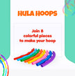 Lightweight FLYI hula hoops for exercise and dance
