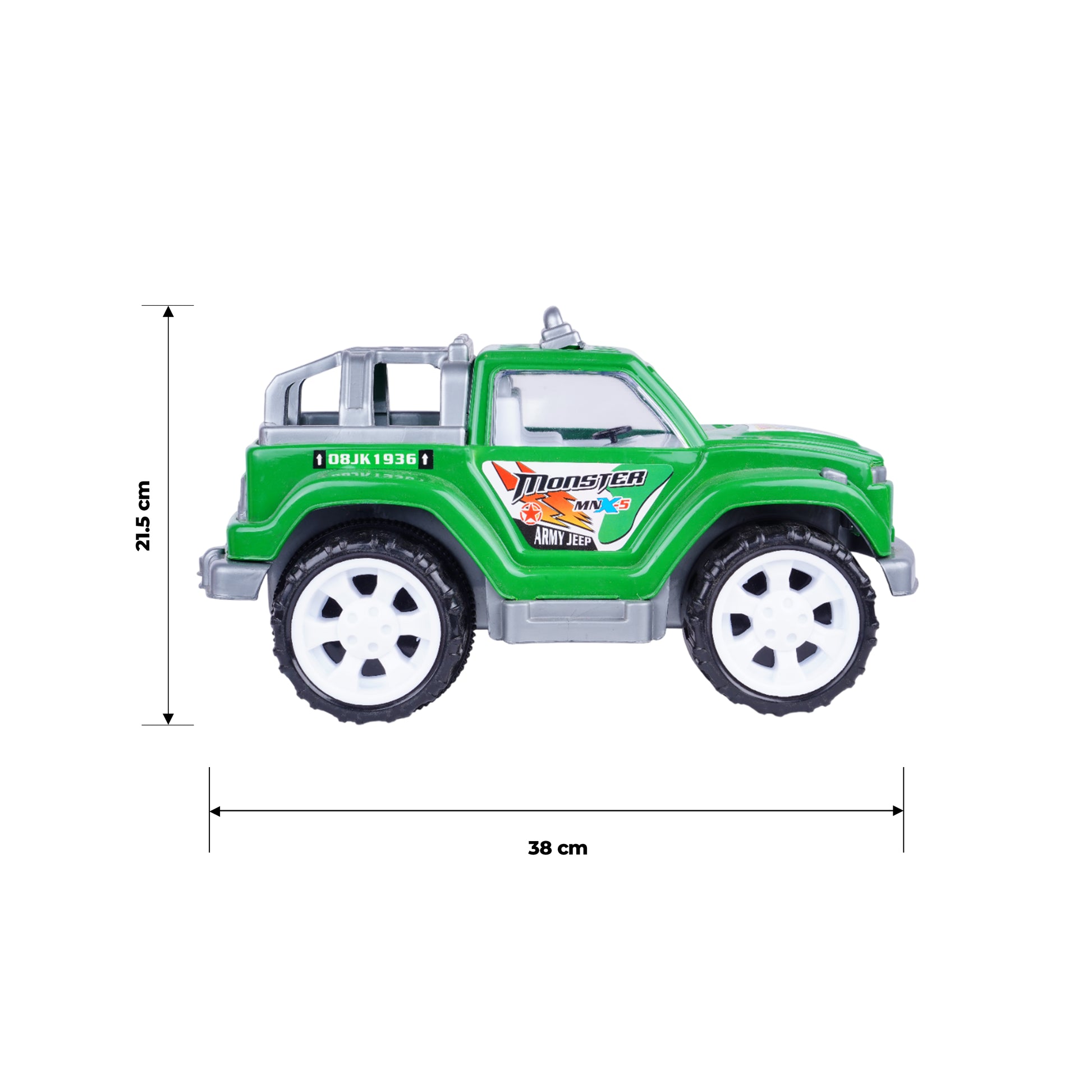 Friction powered off-road jeep toy for boys and girls