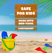 Durable non-toxic plastic beach play set for children