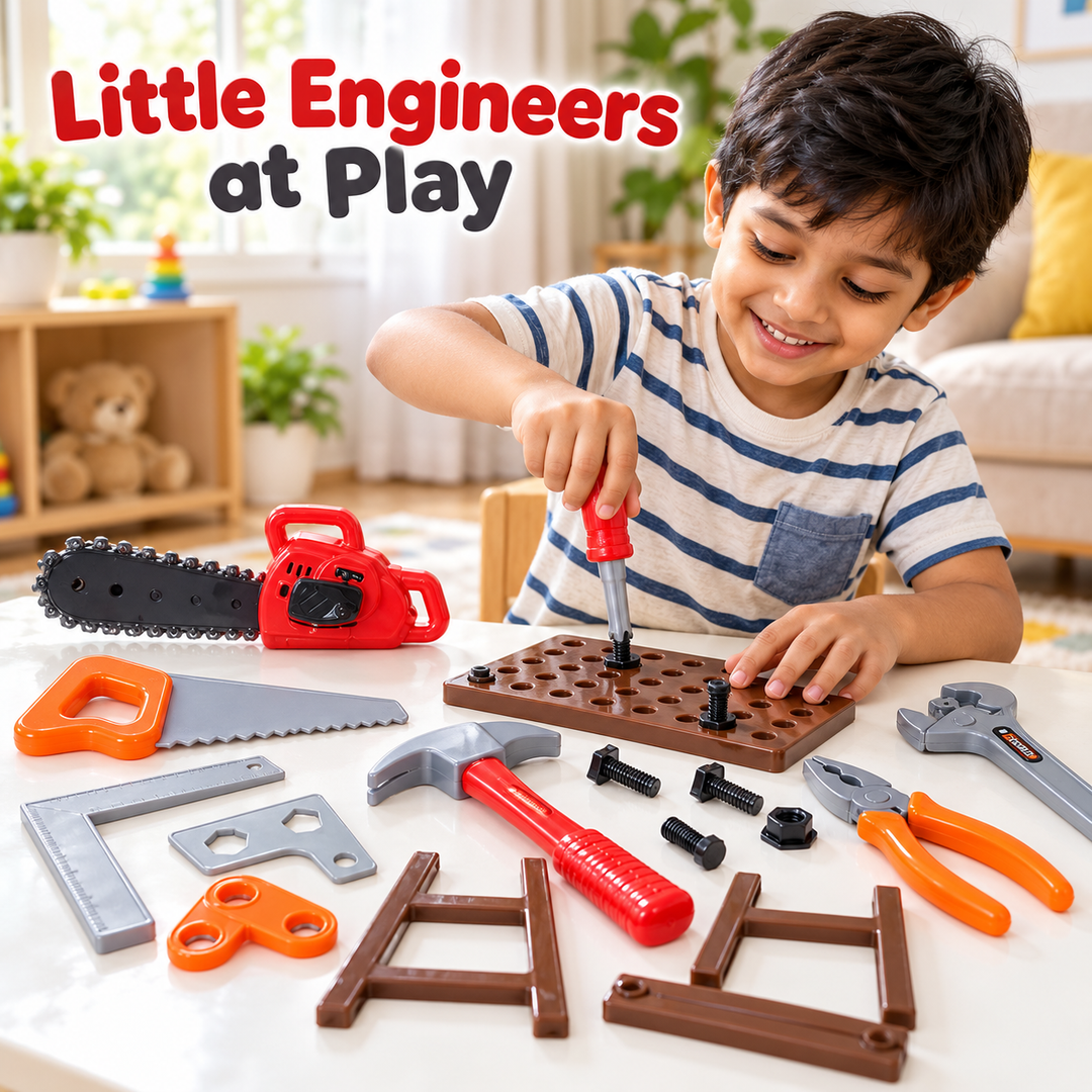 Engineer Tool Set for Kids – Pretend Play Tools